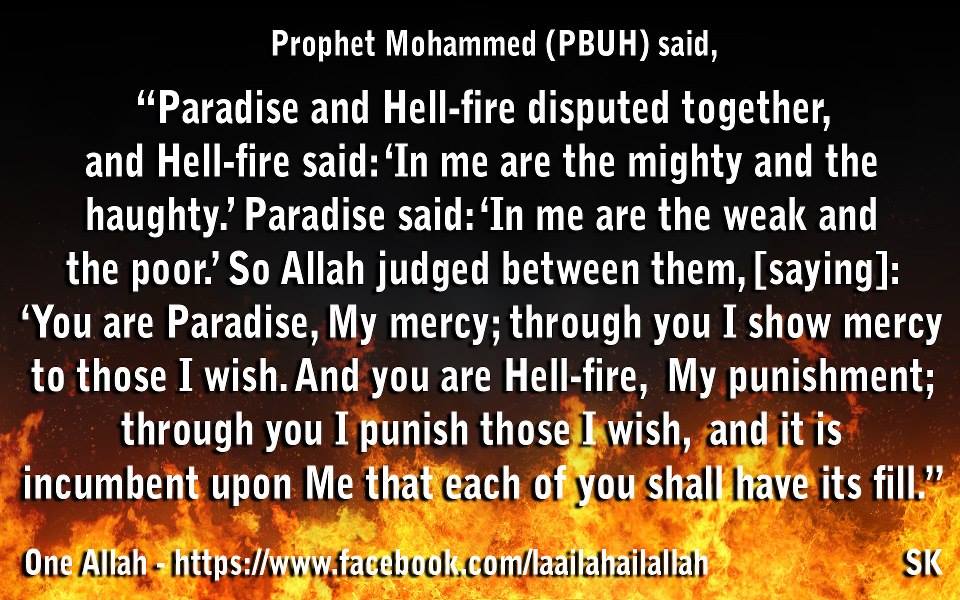 hell and pardaise hadith